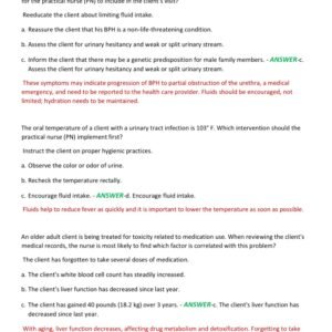 GERONTOLOGY PN HESI ACTUAL EXAM LATEST VERSION 2025-2026 80 QUESTIONS AND CORRECTANSWERS| ALREADY GRADED A+ - Image 3