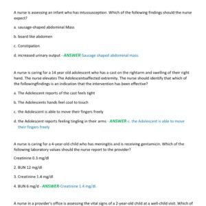 ATI PEDIATRIC PROCTOR 2025-2026 ACTUAL EXAM ALL 70 QUESTIONS AND CORRECT DETAILED ANSWERS |ALREADY GRADED A+ - Image 2