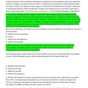 BARKLEY POST-TEST 2025-2026 ACTUAL EXAM 140 QUESTIONS AND CORRECT DETAILED ANSWERS (100% VERIFIED ANSWERS) with rationales |ALREADY GRADED A+ - Image 5