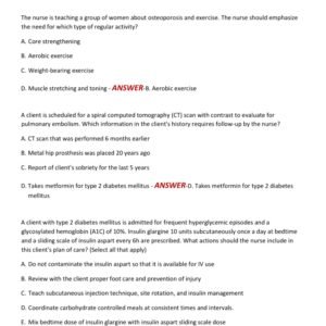 HESI RN EXIT EXAM NEXT GENERATION (NGN) TEST BANK LATEST 2025-2026 ACTUAL EXAM 250 QUESTIONS AND CORRECT DETAILED ANSWERS (100% VERIFIED ANSWERS) |ALREADY GRADED A+ - Image 3