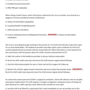 HESI RN EXIT EXAM NEXT GENERATION (NGN) TEST BANK LATEST 2025-2026 ACTUAL EXAM 250 QUESTIONS AND CORRECT DETAILED ANSWERS (100% VERIFIED ANSWERS) |ALREADY GRADED A+ - Image 4