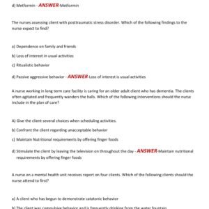 ATI COMPREHENSIVE PRACTICE 2025-2026 FINAL ACTUAL EXAM EACH FORM CONTAINS 70 QUESTIONS AND CORRECT DETAILED ANSWERS|ALREADY GRADED A+ - Image 5