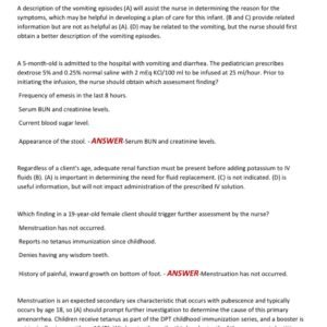 OB PEDS HESI EXIT EXAM 2025-2026 / HESI OB PEDS EXIT TEST BANK EXAM ACTUAL 350 QUESTIONS AND CORRECT DETAILED ANSWERS - Image 3