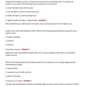 OB PEDS HESI EXIT EXAM 2025-2026 / HESI OB PEDS EXIT EXAM ACTUAL EXAM ACTUAL 100 QUESTIONS AND CORRECT DETAILED ANSWERS (VERIFIED ANSWERS) |ALREADY GRADED A+ - Image 2