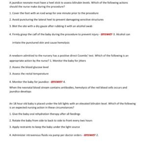 OB PEDS HESI EXIT EXAM 2025-2026 / HESI OB PEDS EXIT EXAM ACTUAL EXAM ACTUAL 100 QUESTIONS AND CORRECT DETAILED ANSWERS (VERIFIED ANSWERS) |ALREADY GRADED A+ - Image 3