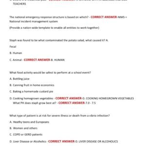 REHS{ Registered Environmental Health Specialist}STUDY GUIDE – 2025-2026 REGISTERED ENVIRONMENTAL HEALTH SPECIALIST EXAM PREP WITH 600 VERIFIED QUESTIONS AND CORRECT ANSWERS WITH MOST TESTED QUESTIONS - Image 3