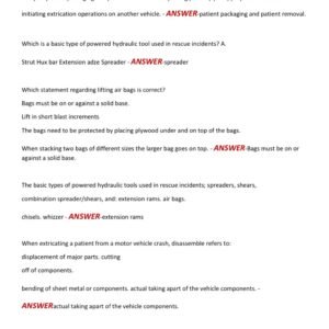 ALL FIREFIGHTER 2 EXAM, PRACTICE EXAM AND STUDY GUIDE LATEST 2025-2026 ACTUAL EXAM 500 QUESTIONS AND CORRECT VERIFIED ANSWERS) |ALREADY GRADED A+ - Image 2