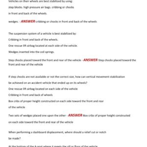 ALL FIREFIGHTER 2 EXAM, PRACTICE EXAM AND STUDY GUIDE LATEST 2025-2026 ACTUAL EXAM 500 QUESTIONS AND CORRECT VERIFIED ANSWERS) |ALREADY GRADED A+ - Image 3