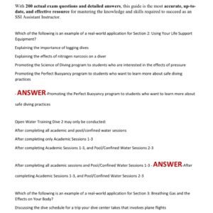 SSI ASSISTANT INSTRUCTOR EXAM 2025-2026 ACTUAL EXAM 200 QUESTIONS AND CORRECT DETAILED ANSWERS |ALREADY GRADED A+ - Image 2