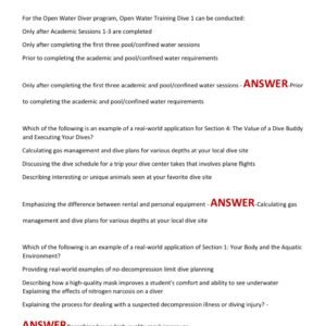 SSI ASSISTANT INSTRUCTOR EXAM 2025-2026 ACTUAL EXAM 200 QUESTIONS AND CORRECT DETAILED ANSWERS |ALREADY GRADED A+ - Image 3