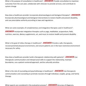 NR548/ NR 548 EXAM FINAL NEWEST LATEST UPDATE 2025-2026 PSYCHIATRIC ASSESSMENT FOR THE PSYCHIATRIC-MENTAL HEALTH NURSE PRACTITIONER REVIEW CORRECT VERIED ANSWERS GRADED A+ - Image 2