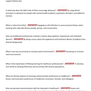 NR548/ NR 548 EXAM FINAL NEWEST LATEST UPDATE 2025-2026 PSYCHIATRIC ASSESSMENT FOR THE PSYCHIATRIC-MENTAL HEALTH NURSE PRACTITIONER REVIEW CORRECT VERIED ANSWERS GRADED A+ - Image 3