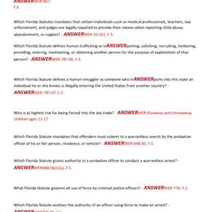 TCC PTLEA FDLE SOCE CPO EXAM LATEST 2025-2026 ACTUAL EXAM TEST BANK 250+ QUESTIONS AND CORRECT (VERIFIED ANSWERWERS) |ALREADY GRADED A+ - Image 3