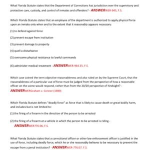 TCC PTLEA FDLE SOCE CPO EXAM LATEST 2025-2026 ACTUAL EXAM TEST BANK 250+ QUESTIONS AND CORRECT (VERIFIED ANSWERWERS) |ALREADY GRADED A+ - Image 4