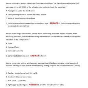 NURSING 102 MED SURGE FINAL EXAM, QUESTIONS AND CORRECT ANSWERS 2025-2026 WITH HIGH PASSING RATE/GRADED A+ - Image 3