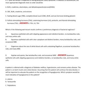 APEA PRE-PREDICTOR 2024-2025 ACTUAL EXAM TEST BANK 900+ QUESTIONS AND CORRECT DETAILED ANSWERS WITH RATIONALES (VERIFIED ANSWERS) |ALREADY GRADED A+ // most tested questions covered - Image 3