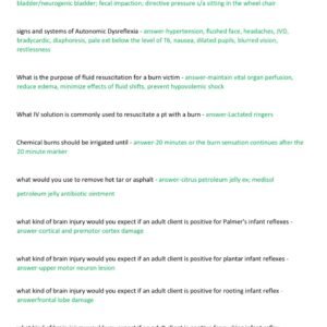 NUR 265 EXAM 3 LATEST UPDATE 2025-2026 COMPLETE 200 QUESTIONS AND CORRECT ANSWERS (LATEST UPDATE RATED A+) GALEN COLLEGE OF NURSING - Image 2