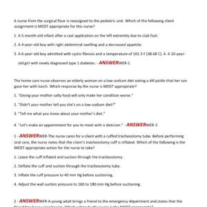HESI CRITICAL CARE EXIT EXAM 2025-2026 / CRITICAL CARE HESI EXIT EXAM 2025 ACTUAL EXAM ALL 100 QUESTIONS AND CORRECT DETAILED ANSWERWERS WITH RATIONALES|ALREADY GRADED A+ - Image 3