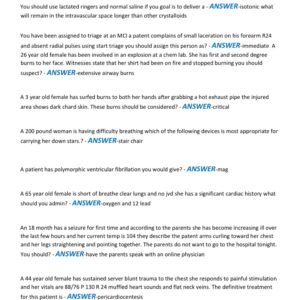 PARAMEDIC FISDAP FINAL EXAM LATEST 2025-2026 ACTUAL EXAM 200 QUESTIONS AND CORRECT (VERIFIED ANSWERS) |ALREADY GRADED A+ - Image 4