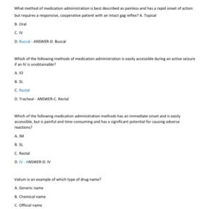HOSA PHARMACOLOGY LATEST EXAM 2025-2026 ACTUAL EXAM 200 QUESTIONS AND CORRECT ANSWERS |ALREADY GRADED A+ - Image 2