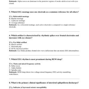 ABRET EEG EXAM TEST BANK WITH 150 REAL EXAM QUESTIONS AND CORRECT ANSWERS WITH RATIONALES ALREADY GRADED A+ - Image 2