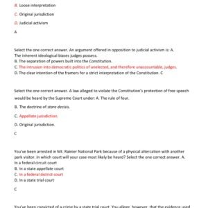 WGU C963 OA 2026-2027 REVIEW | C963 AMERICAN POLITICS AND THE US CONSTITUTION OBJECTIVE ASSESSMENT PREP 2025 WITH 300 QUESTIONS AND CORRECT ANSWERS (BRAND NEW!) - Image 2