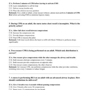 BLS HEARTCODE ONLINE 2025-2026 ACTUAL EXAM 150 QUESTIONS AND CORRECT DETAILED ANSWERS WITH RATIONALES (VERIFIED ANSWERS) |ALREADY GRADED A BLS HEARTCODE ONLINE 2025-2026 ACTUAL EXAM 150 QUESTIONS AND CORRECT DETAILED ANSWERS WITH RATIONALES (VERIFIED ANSWERS) |ALREADY GRADED A - Image 2