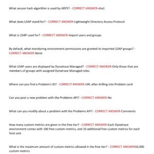 DYNATRACE PRO CERTIFICATION TEST 2026-2027 WITH 550+ REVIEW QUESTIONS AND CORRECT ANSWERS/ DT CERT PRO PRACTICE TEST BANK/ DT PROFESSIONAL CERTIFICATION EXAM (BRAND NEW!) - Image 4