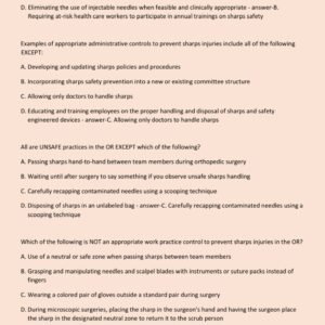 AORN PERIOP 101 NEWEST 2025-2026 ACTUAL EXAM CONTAINS 160 QUESTIONS AND CORRECT DETAILED ANSWERS WITH RATIONALES (VERIFIED ANSWERS) |ALREADY GRADED A+ - Image 2