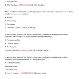 IRRSP Certification practice exam with 200 questions and CORRECT ANSWERs (100% CORRECT ANSWERs)/ Industrial Radiography Radiation Safety Personnel IRRSP EXAM latest 2026-2027 (brand new!) - Image 2