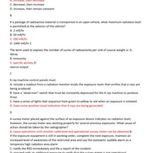 ASNT IRRSP Certification practice exam with 100 questions and correct answers (100% correct answers)/ Industrial Radiography Radiation Safety Personnel IRRSP EXAM latest 2026-2027 (brand new!) - Image 2