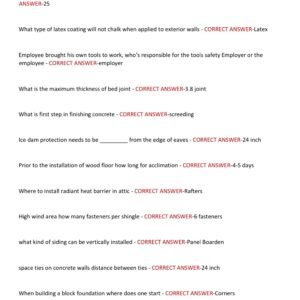 VIRGINIA HIC EXAM 2026/2027 WITH 180 REAL EXAM QUESTIONS AND CORRECT ANSWERS (100% CORRECT) VIRGINIA HOME IMPROVEMENT CONTRACTING (HIC) ACTUAL EXAM QUESTIONS AND ANSWERS (BRAND NEW!!) - Image 3