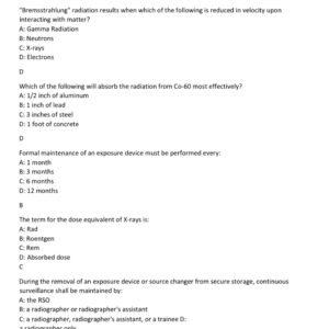 ASNT IRRSP Certification practice exam with 100 questions and correct answers (100% correct answers)/ Industrial Radiography Radiation Safety Personnel IRRSP EXAM latest 2025-2027 (brand new!) - Image 3