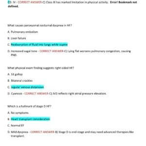 NR 507 FINAL EXAM 2026-2027 LATEST ACTUAL EXAM WITH 150 QUESTIONS AND CORRECT ANSWERS (100% CORRECT VERIFIED ANSWERS) NR 507 ADVANCED PATHOPHYSIOLOGY ACTUAL FINAL EXAM 2025 CHAMBERLAIN (BRAND NEW!) - Image 3