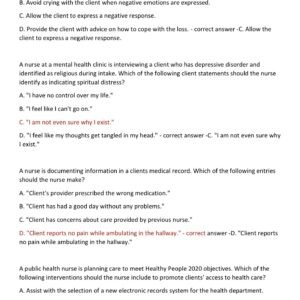 ATI RN Concept-Based Assessment Level 1 PART B Online 2025”2026 Practice EXAM 150 QUESTIONS AND CORRECT ANSWERS COVERING THE RECENT TESTED QUESTIONS GUARANTEE A+ GRADE - Image 2