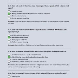 ATI RN CONCEPT BASED ASSESSMENT LEVEL 5 PROCTORED 2025”2026 EXAM ALL 150 QUESTIONS AND CORRECT DETAILED ANSWERS WITH RATIONALES COVERING THE MOST TESTED QUESTIONS GUARANTEE A+ GRADE |ALREADY GRADED A+ - Image 5
