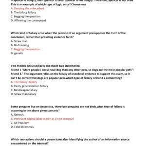 WGU D265 CRITICAL THINKING REASON AND EVIDENCE OBJECTIVE ASSESSMENT EVERYTHING YOU NEED TO PASS OA LATEST 2025-2026 ACTUAL EXAM QUESTIONS AND CORRECT DETAILED ANSWERS |ALREADY GRADED A - Image 3