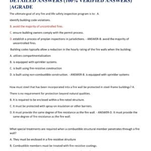 TCFP FIRE INSPECTOR EXAM 2025-2026 TEST BANKACTUAL EXAM 500 QUESTIONS AND CORRECT DETAILED ANSWERS (100% VERIFIED ANSWERS) |AGRADE