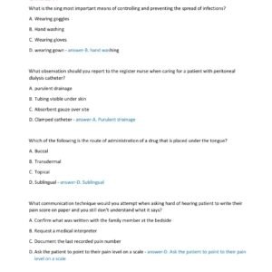 LPN/LVN PROPHECY EXAM QUESTIONS AND CORRECT ANSWERS 2024 LATEST GRADED A+