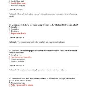 WGU C207 OA ACTUAL EXAM REVIEW 2026 LATEST EDITION 100 QUESTIONS AND CORRECT ANSWERS WITH RATIONALES - Image 4