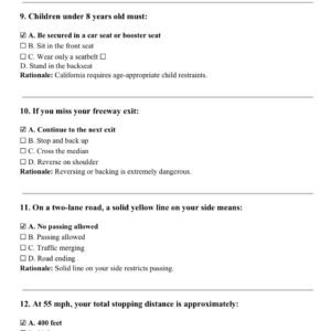 CALIFORNIA DMV PERMIT TEST 150 PRACTICE QUESTIONS AND CORRECT ANSWERS WITH RATIONALES 2026 - Image 3