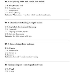 CALIFORNIA DMV PERMIT TEST 150 PRACTICE QUESTIONS AND CORRECT ANSWERS WITH RATIONALES 2026 - Image 4