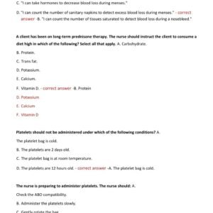 BSN HESI 266 Med Surg Exam | 2026 Edition | Nightingale College | Real Exam 100 Q&A - Image 3