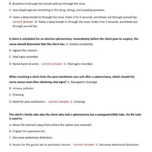 BSN HESI 266 Med Surg Exam | 2026 Edition | Nightingale College | Real Exam 100 Q&A - Image 4