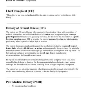 i-Human Case Analysis for Exam Submission Walden University:Week #4 (2026)Class 6512 – 20-Year-Old Male Presenting With an Eye Problem in an Outpatient Clinic With Laboratory Capabilities: Class 6512 (full Screen shots) - Image 3